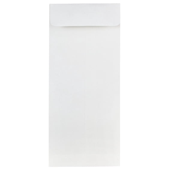 JAM Paper #10 Policy Business Strathmore Envelopes, 4 1/8 x 9 1/2, Bright White Wove, 25/Pack