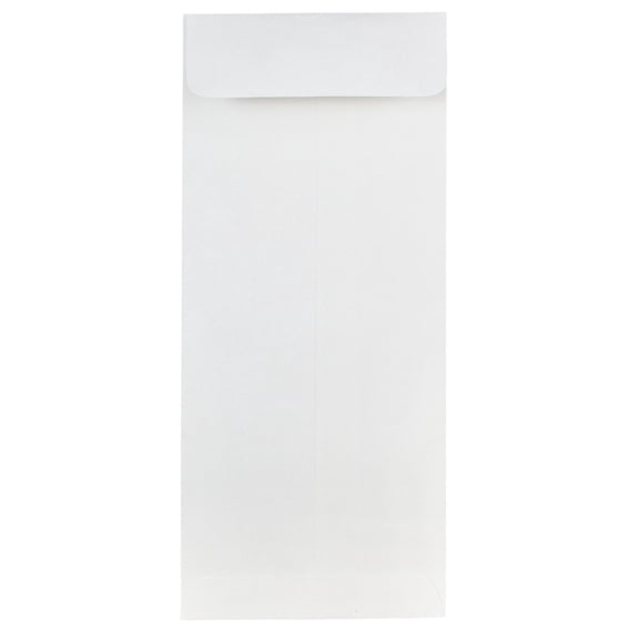 JAM Paper #10 Policy Business Strathmore Envelopes, 4 1/8 x 9 1/2, Bright White Wove, Bulk 500/Box
