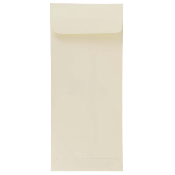JAM Paper #10 Policy Business Strathmore Envelopes, 4 1/8 x 9 1/2, Natural White Wove, 50/Pack