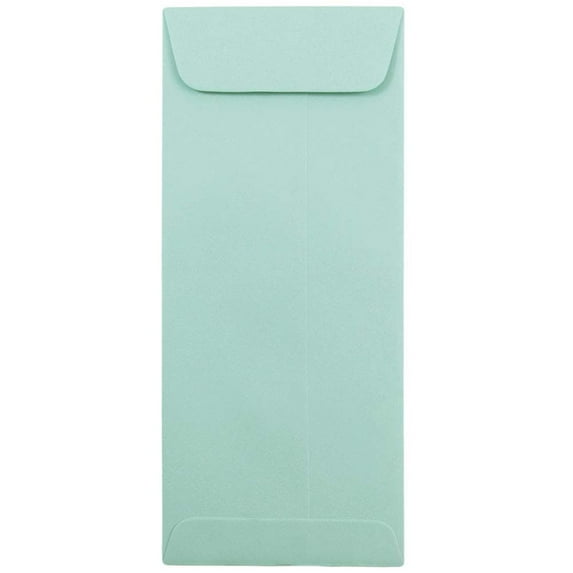 JAM Paper #10 Policy Envelopes, 4 1/8 x 9 1/2, Aqua, 500/Box