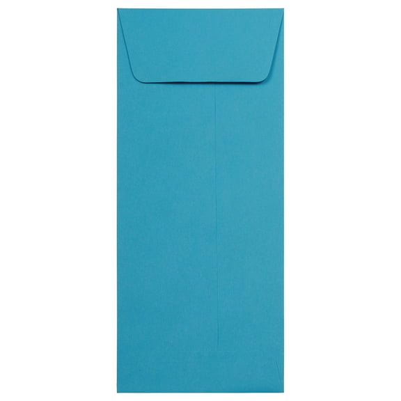 JAM Paper #10 Policy Envelopes, 4.1x9.5, Blue, 25/Pack