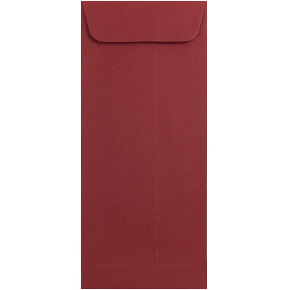 JAM Paper #10 Policy Envelopes, 4.1x9.5, Dark Red, 500/Box