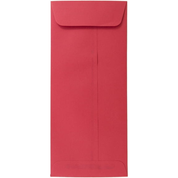 JAM Paper #10 Policy Envelopes, 4.1x9.5, Red, 25/Pack