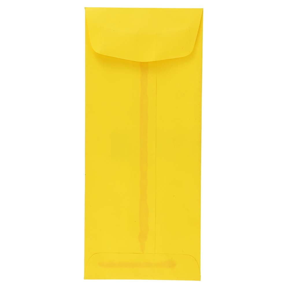 JAM Paper #10 Policy Envelopes, 4.1x9.5, Yellow, 1000/Carton