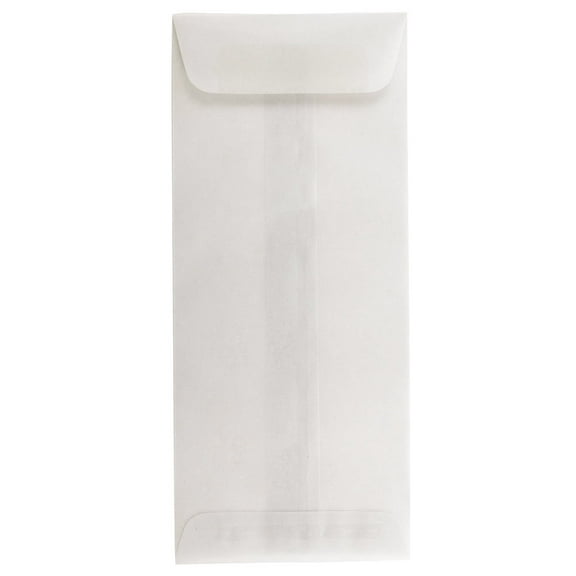 JAM Paper #10 Policy Translucent Envelopes, Clear, 1000/Carton, 4.1x9.5