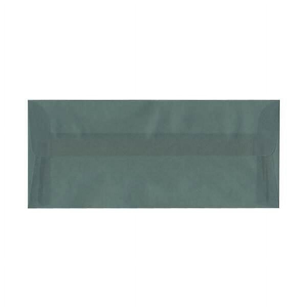 JAM Paper #10 Translucent Envelopes, 4.1x9.5, Blue, 1000/Carton, Steel Blue