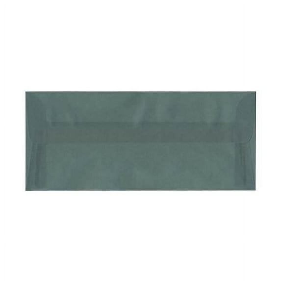 JAM Paper #10 Translucent Envelopes, 4.1x9.5, Blue, 1000/Carton, Steel Blue