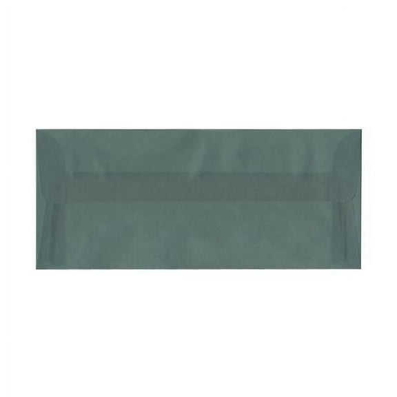 JAM Paper #10 Translucent Envelopes, 4.1x9.5, Blue, 25/Pack, Ocean Blue