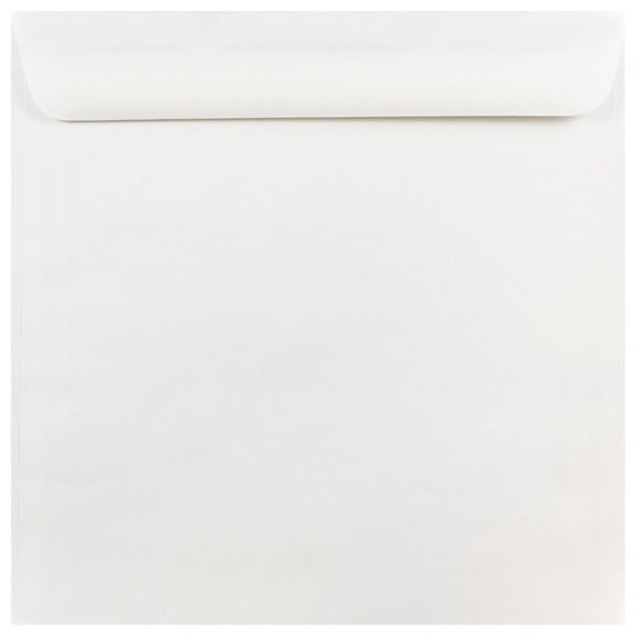 JAM Paper 10 x 10 Large Square Invitation Envelopes, White, 25 per Pack