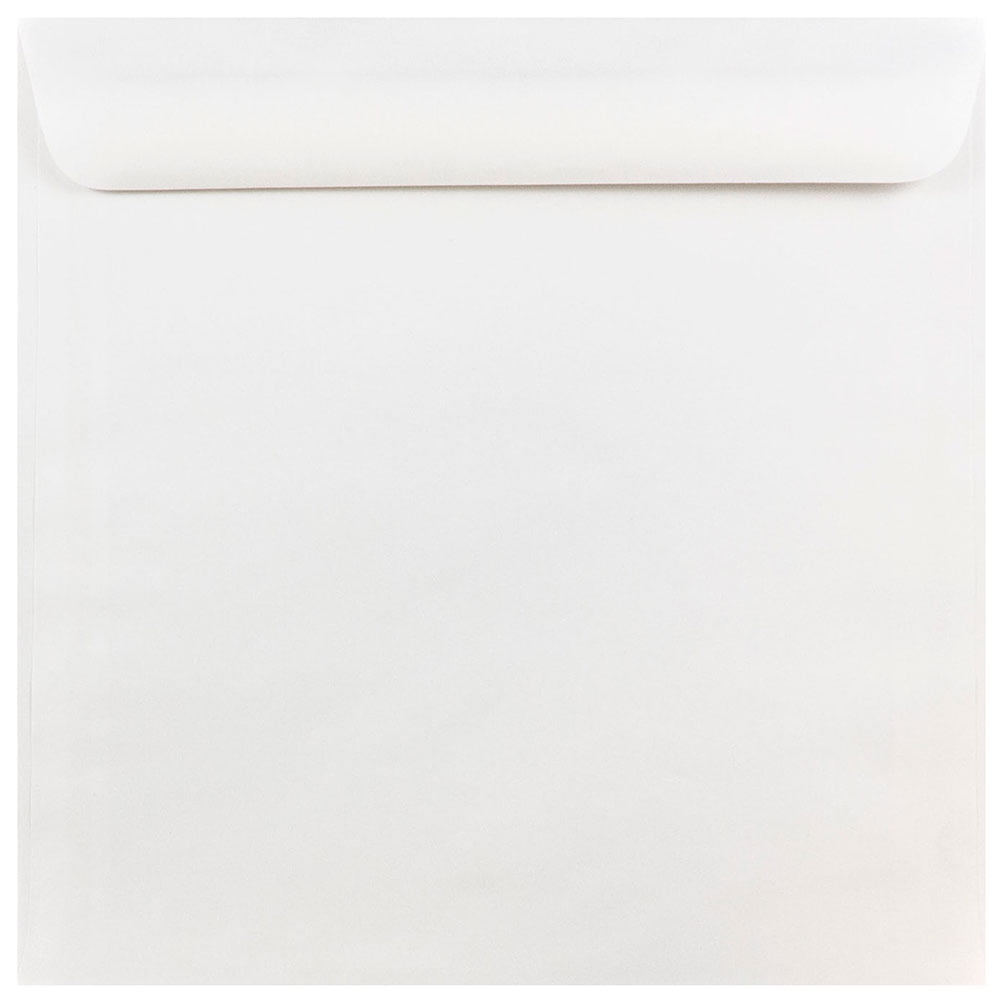 JAM Paper 10 x 10 Large Square Invitation Envelopes, White, 50 per Pack