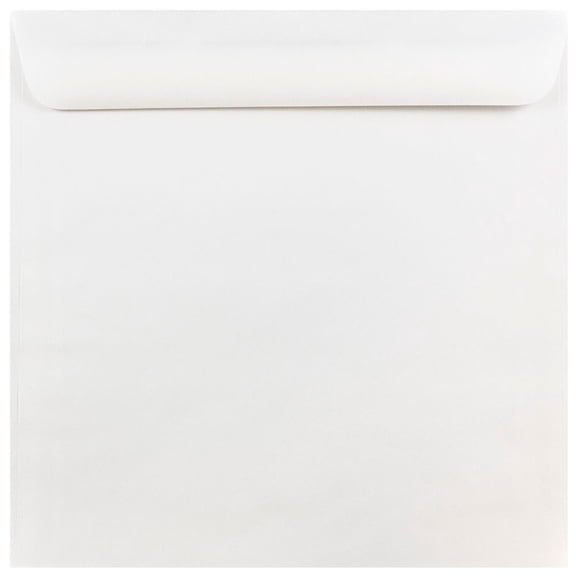 JAM Paper 10 x 10 Large Square Invitation Envelopes, White, Bulk 250/Box