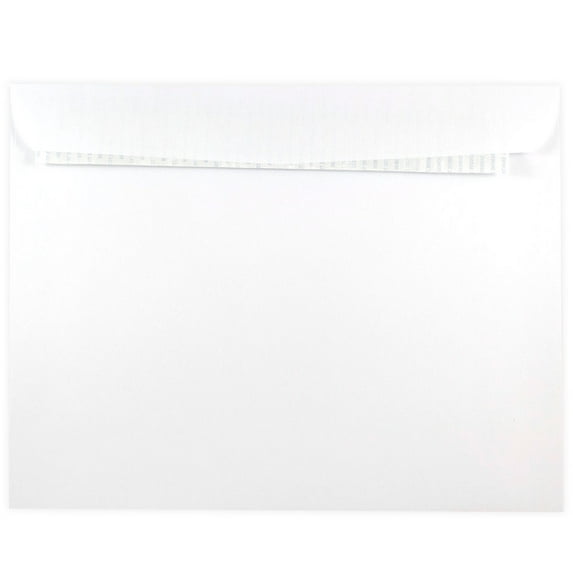 JAM Paper 10 x 13 Booklet Envelopes with Peel & Seal Closure, White, Bulk 500/Box