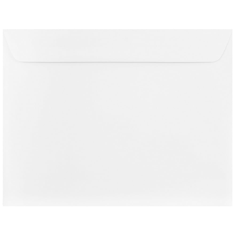 JAM Paper 10 x 13 Booklet Strathmore Envelopes, Bright White Wove, 25