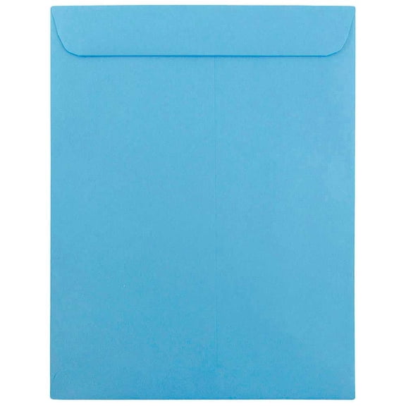 JAM Paper 10 x 13 Catalog Envelopes, Blue, 100 per Pack