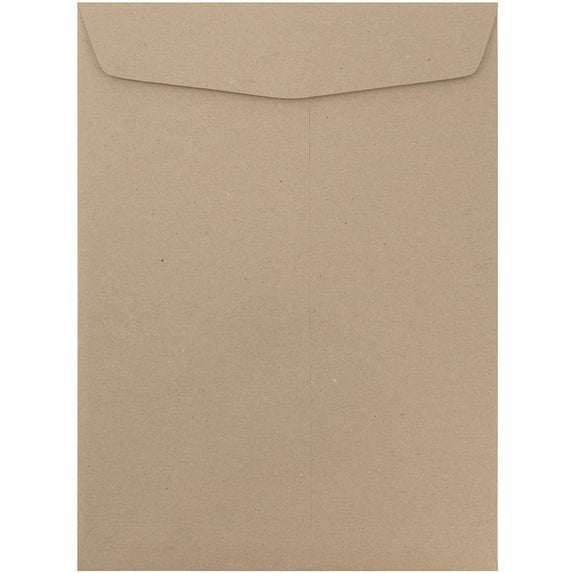 JAM Paper 10 x 13 Catalog Envelopes, Brown Kraft, 10/Pack, Brown Kraft Recycled