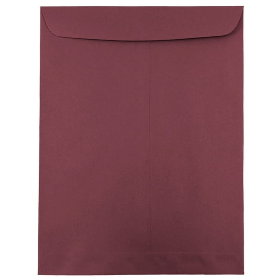 JAM Paper 10 x 13 Catalog Envelopes, Burgundy, 100/Pack