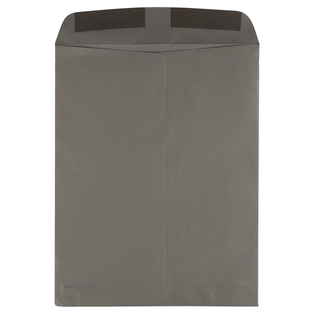 JAM Paper 10 x 13 Catalog Envelopes, Dark Gray, 10/Pack