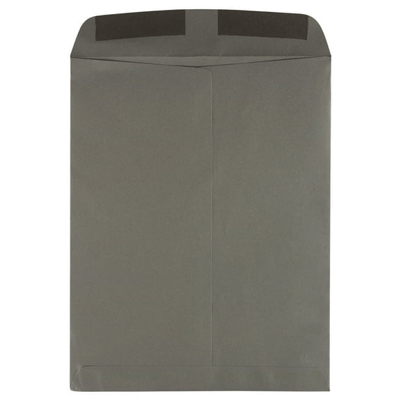 JAM Paper 10 x 13 Catalog Envelopes, Dark Gray, 10/Pack