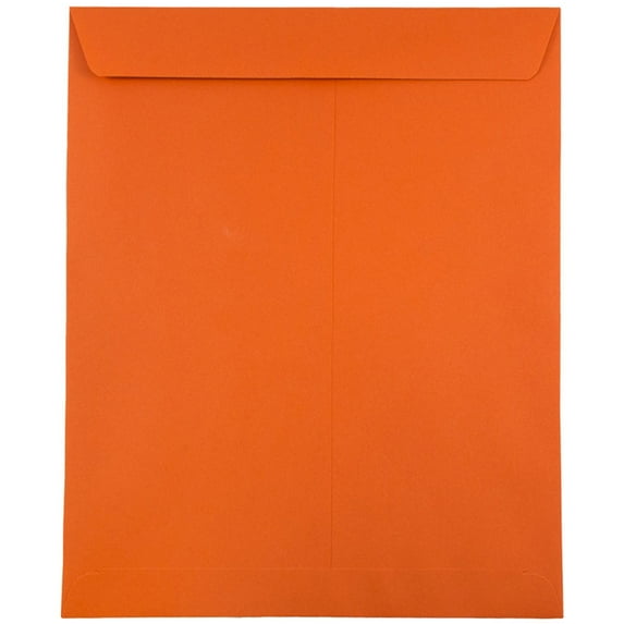 JAM Paper 10 x 13 Catalog Envelopes, Orange, 10/Pack