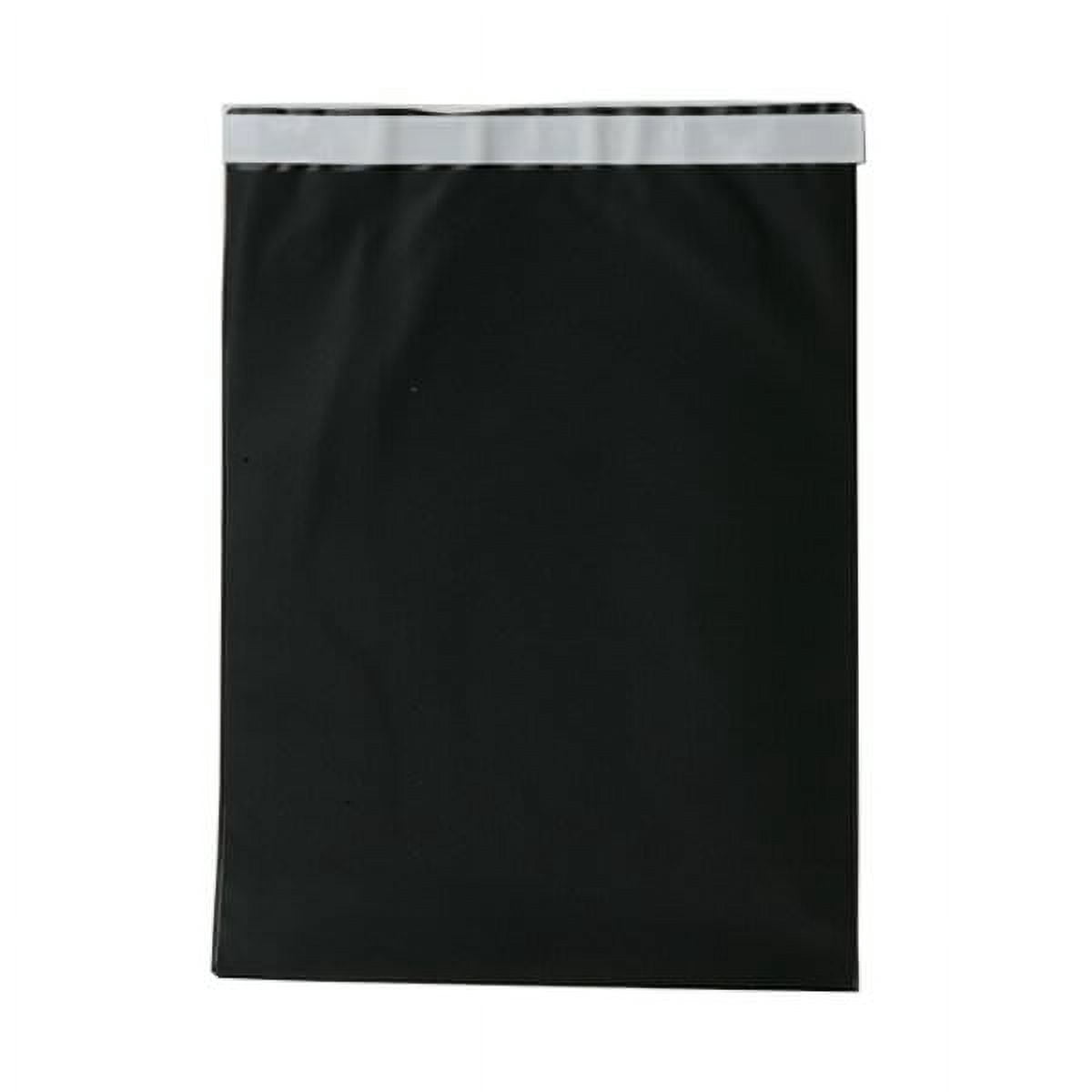JAM Paper 10 x 13 Envelope, Black Vinyl, 1/Pack, Peel & Seal