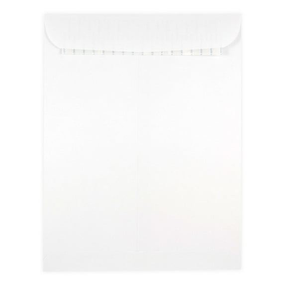 JAM Paper 10 x 13 Open End Catalog Envelopes with Peel & Seal Closure, White, Bulk 500/Box