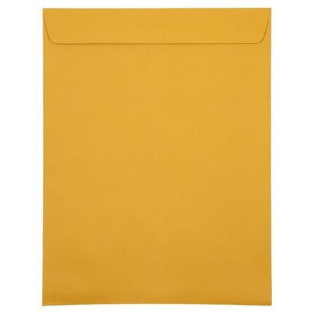 JAM Paper 10" x 13" Open End Catalog Premium Envelopes, Manila, Bulk 100 Per Box