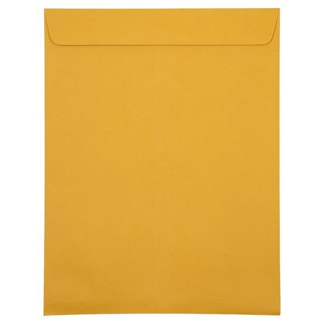 JAM Paper 10" x 13" Open End Catalog Premium Envelopes, Manila, Bulk 100 Per Box