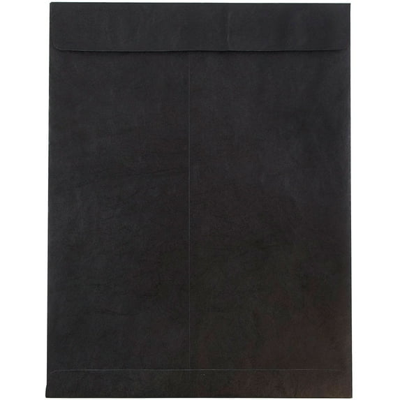 JAM Paper 10 x 13 Tyvek Envelopes, Black, 25/Pack