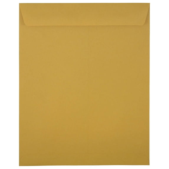 JAM Paper 11.5x14.5 Envelopes, Brown Kraft Manila, 50/Pack