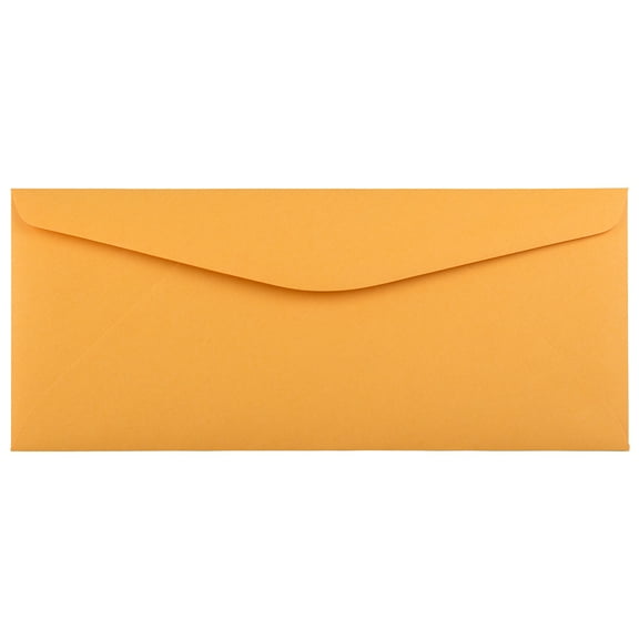 JAM Paper #11 Brown Kraft Manila Recycled Envelopes, 4 1/2 x 10 3/8, 100 per Pack