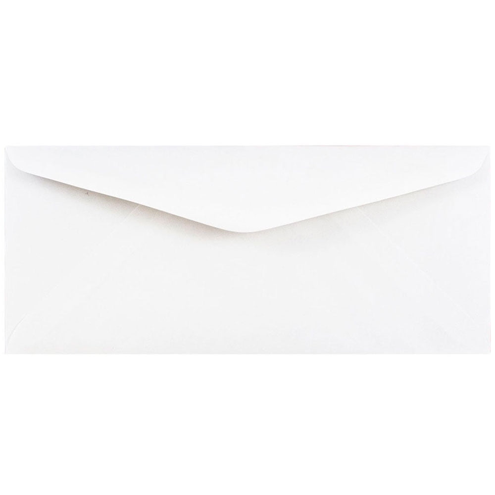 JAM Paper #11 Business Commercial Envelopes, 4 1/2 x 10 3/8, White, Bulk 250/Box