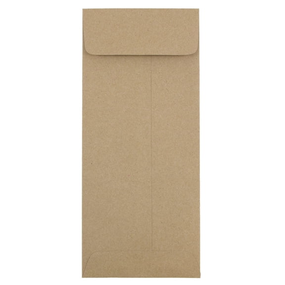 JAM Paper #11 Policy Envelopes, 4.5 x 10.4, Brown Kraft, 50/Pack