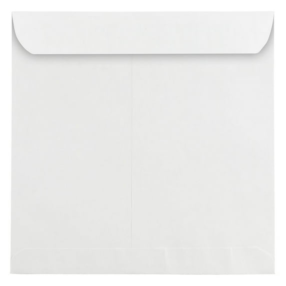 JAM Paper 12 1/2 x 12 1/2 Large Square Invitation Envelopes, White, 25/pack