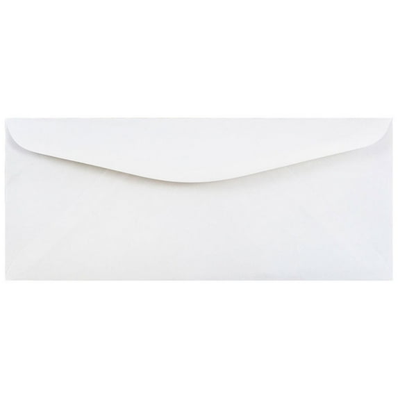 JAM Paper #12 Business Envelopes, 4 3/4 x 11, White, Bulk 250/Box