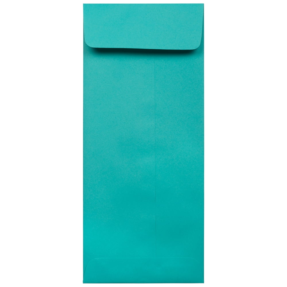 JAM Paper #12 Policy Envelopes, 4 3/4 x 11, Sea Blue, 50 per Pack