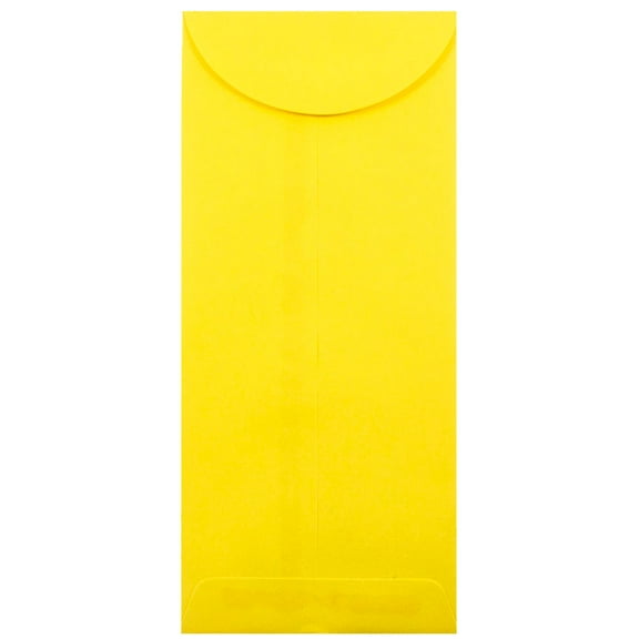 JAM Paper #12 Policy Envelopes, 4.8x11, Yellow, 25/Pack