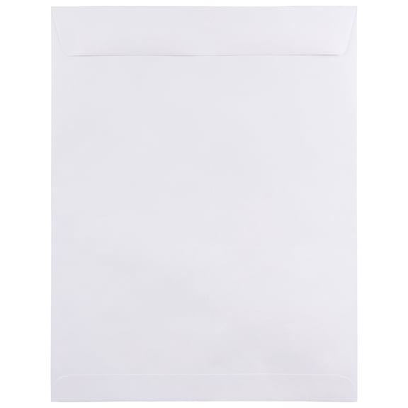 JAM Paper 12 x 15 1/2 Open End Catalog Commercial Envelopes, White, 25/Pack