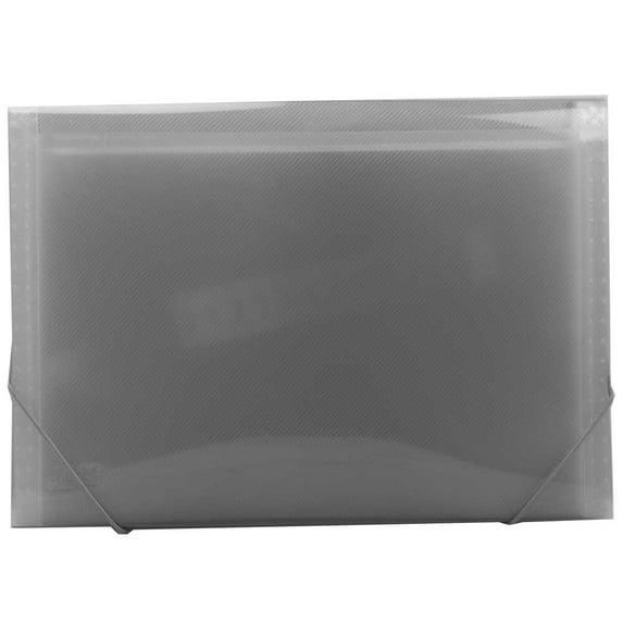 JAM Paper 13 Pocket Expanding File, Grey, 24/Pack, Letter Size, 9 x 13