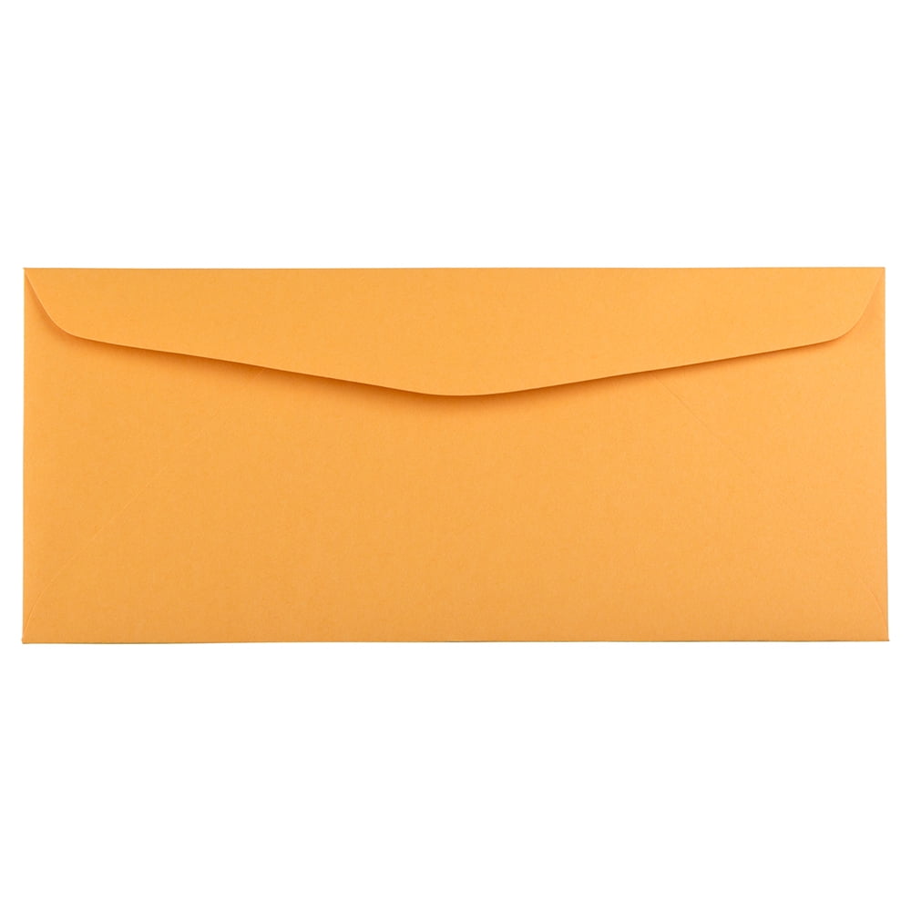 JAM Paper #14 Envelopes, 5 x 11 1/2, Brown Kraft Manila, 100 per Pack