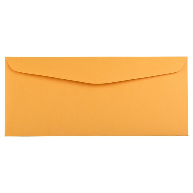JAM Paper #14 Envelopes, 5 x 11 1/2, Brown Kraft Manila, 100 per Pack ...