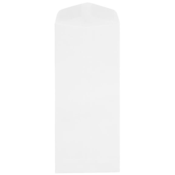 JAM Paper #14 Policy Envelopes, 5 x 11 1/2, White, 50 Per Pack