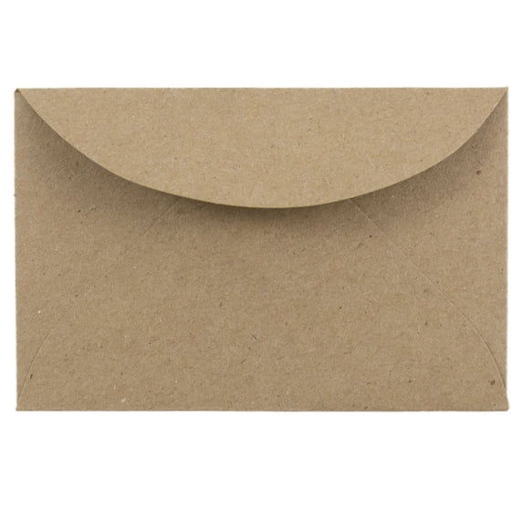 JAM Paper 3Drug Envelopes, 2 5/16 x 3 5/8, Brown Kraft, 25 per Pack