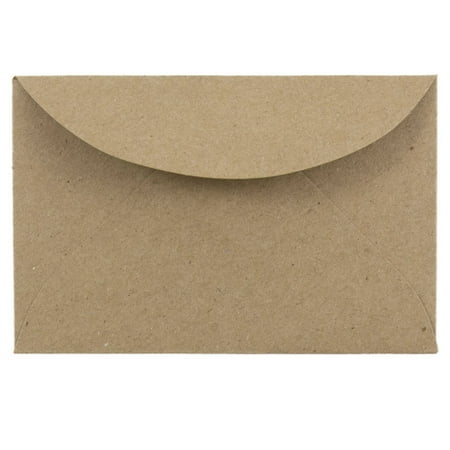 JAM Paper 3Drug Envelopes, 2 5/16 x 3 5/8, Brown Kraft, 50 per Pack