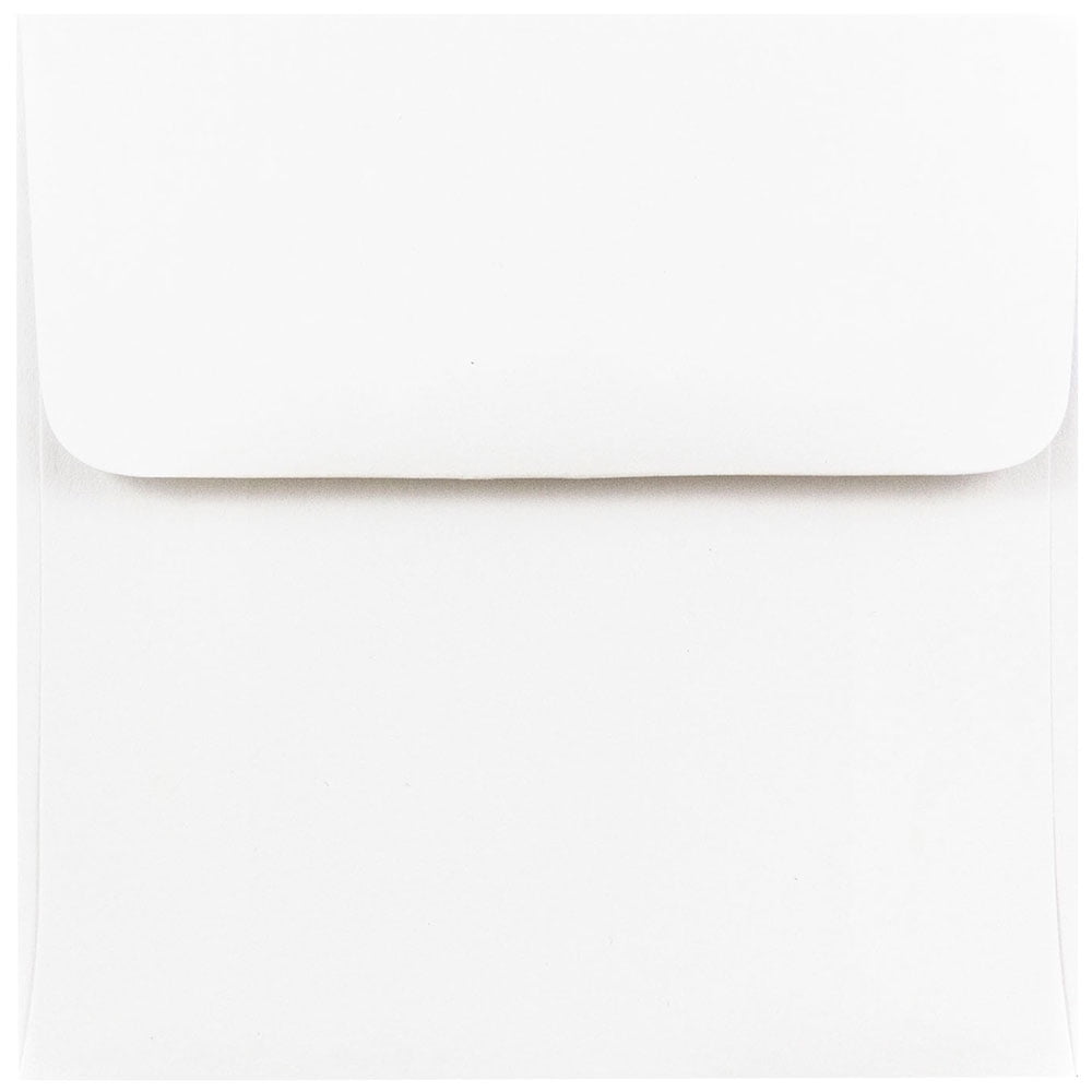 JAM Paper 4.5 x 4.5 Square Invitation Envelopes, White, 100/Pack