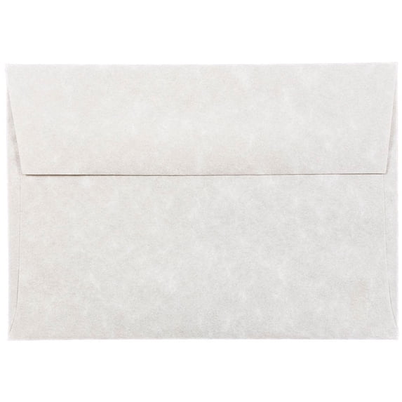 JAM Paper 4 Bar A1 Parchment Invitation Envelopes, 3 5/8 x 5 1/8, Pewter Gray, 25/Pack