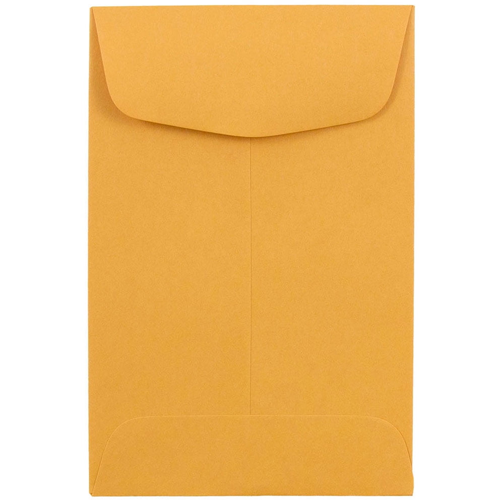 JAM Paper #4 Coin Envelopes, 3x4.5, 1000/Carton, Brown Kraft Manila