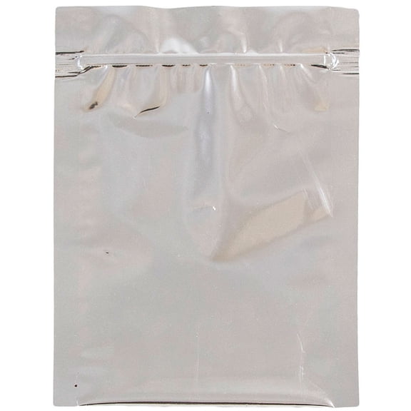 JAM Paper 4 x 6 Foil Zip Envelopes, Clear, 25/Pack