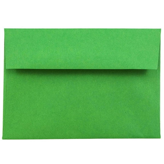 JAM Paper 4Bar A1 Envelopes, 3 5/8 x 5 1/8, Green, 250 per Pack