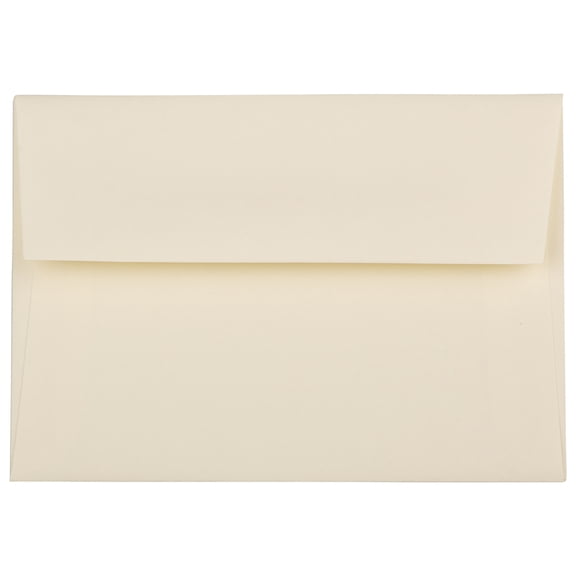 JAM Paper 4Bar A1 Envelopes, 3 5/8 x 5 1/8, Ivory Wove, 25 per Pack