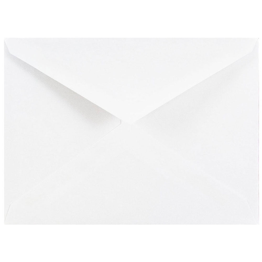 JAM Paper 4Bar A1 Invitation Envelopes with V-Flap, 3 5/8 x 5 1/8, White, 1000/Carton